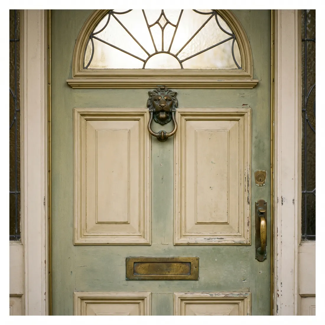 Panelled period front door