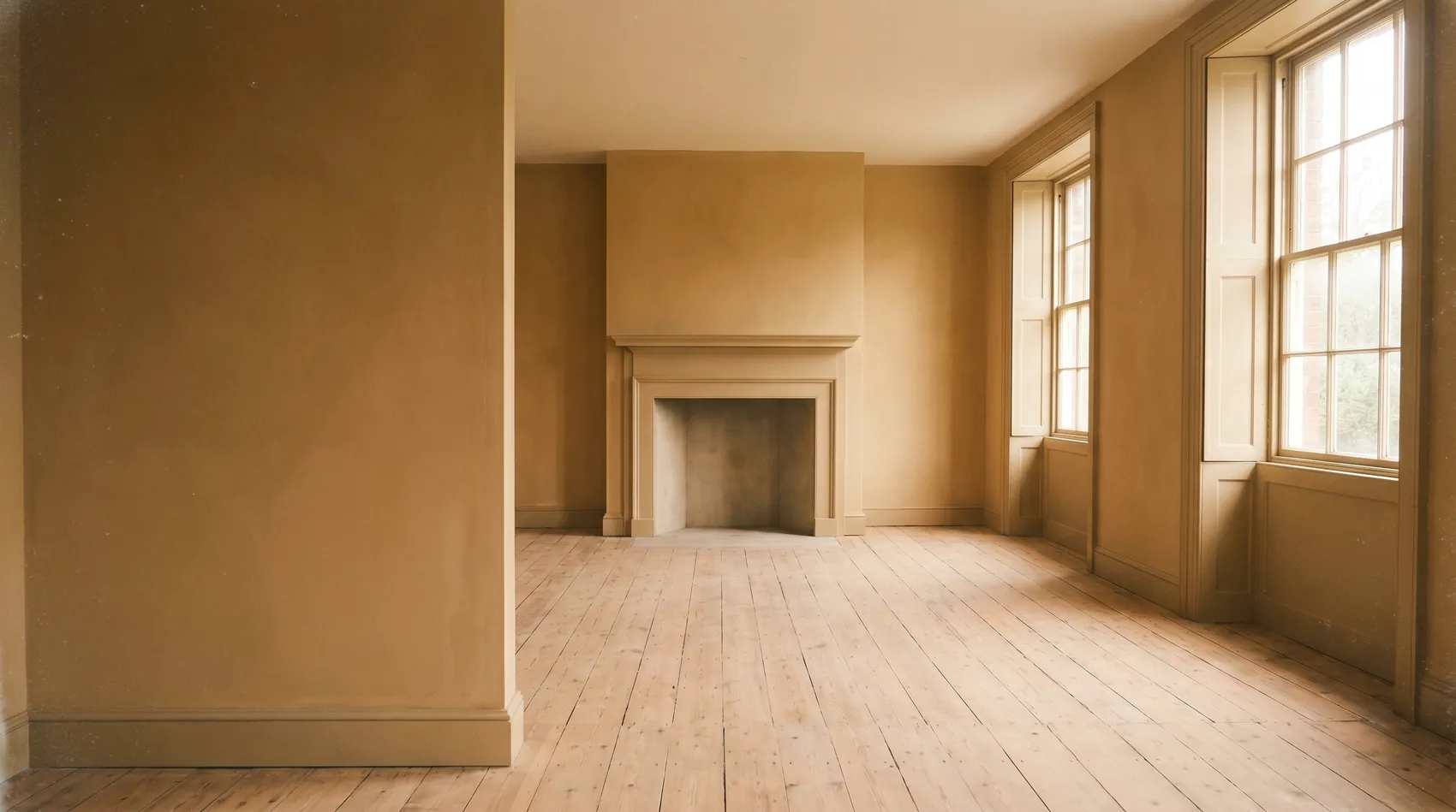 An empty period room with bare floorboards, ready for the next tenant